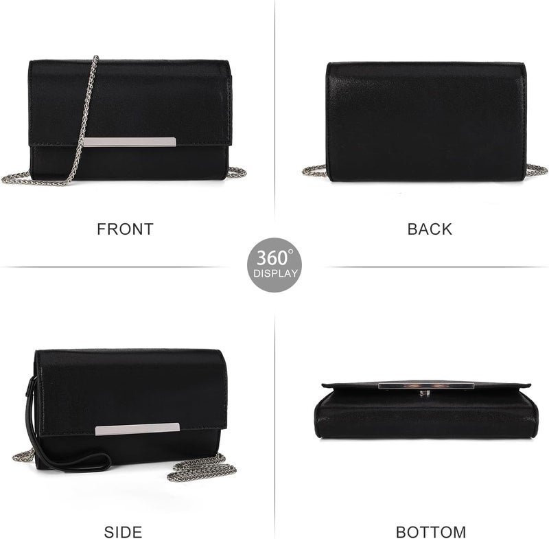AFKOMST Small Clutch Purses for Women Formal Evening Bag Crossbody and Wristlet Handbags for Party Prom Cocktail Wedding - Image 3